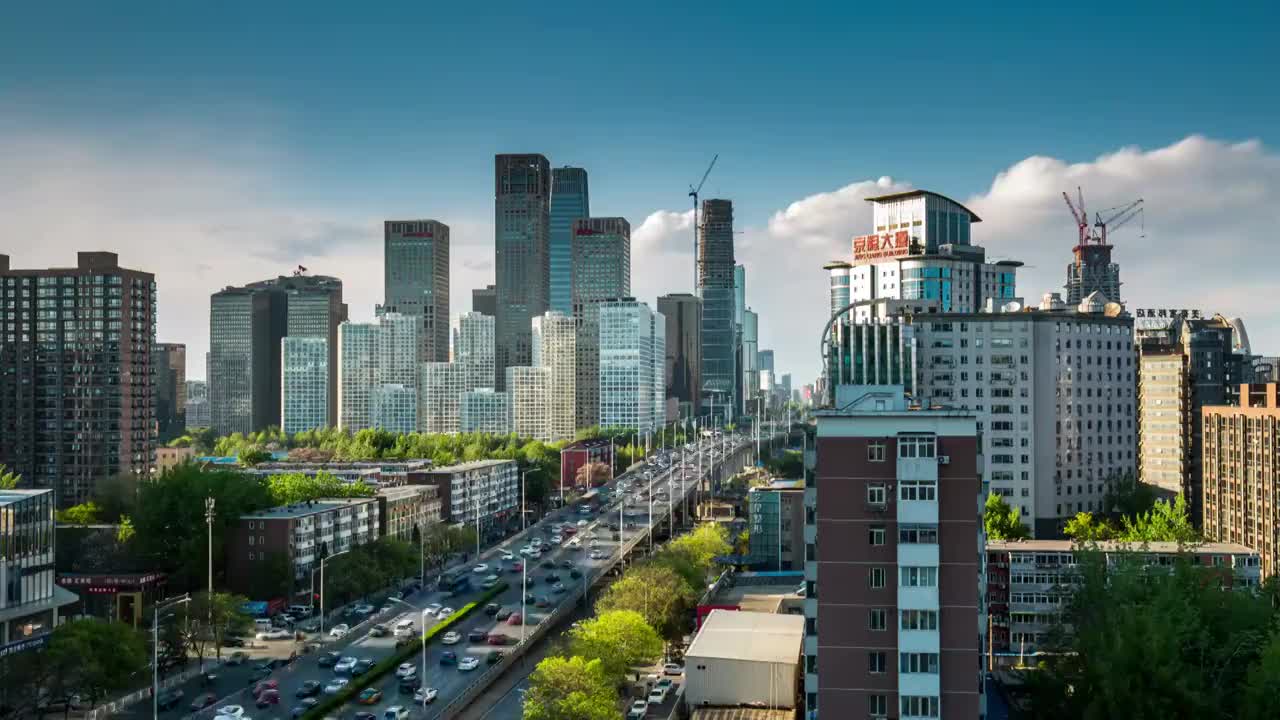 北京国贸延时视频素材